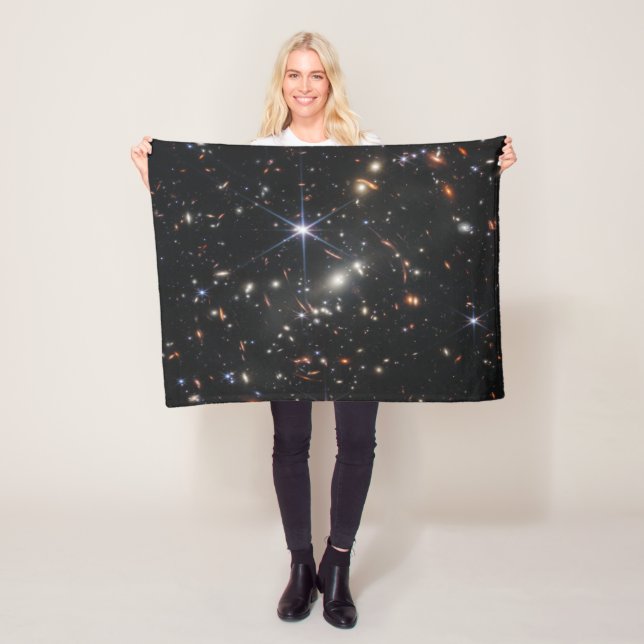 Webb's First Deep Field View of the Universe  Fleece Blanket (In Situ)