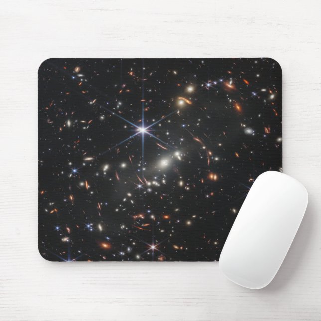 Webb's First Deep Field View of the Universe  Mouse Mat (With Mouse)