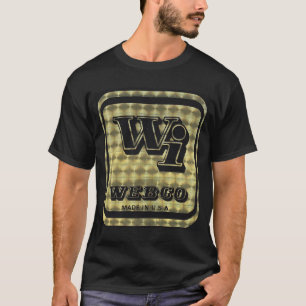Webco BMX Gold on black T-Shirt