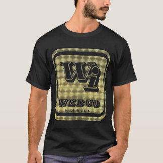 Webco BMX Gold on black T-Shirt