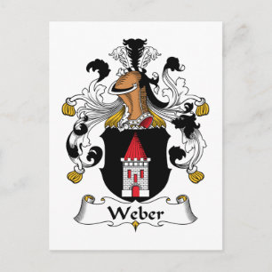 Weber Family Crest Postcard
