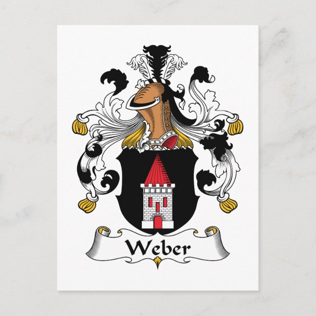 Weber Family Crest Postcard (Front)
