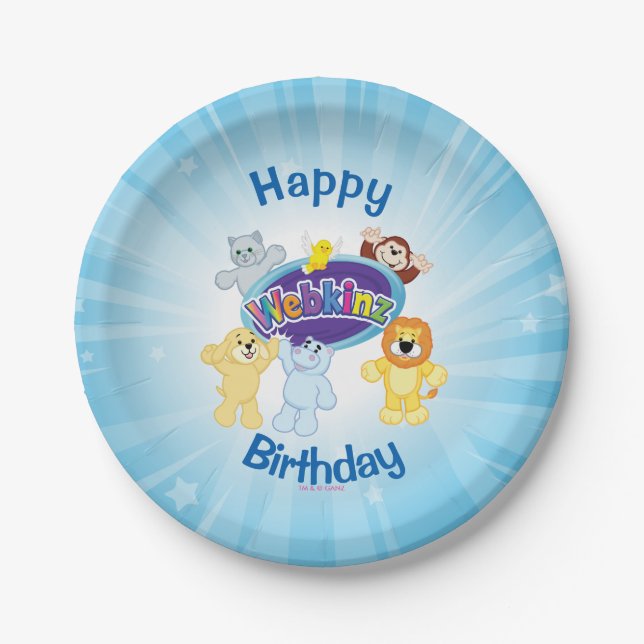 Webkinz: Come In and Play Paper Plate (Front)