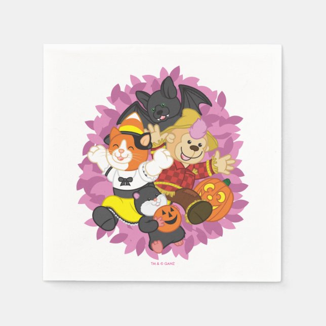 Webkinz Halloween Pets Surprise Napkin (Front)