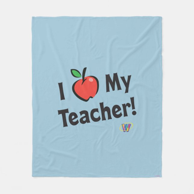 Webkinz: I Love My Teacher! Fleece Blanket (Front)