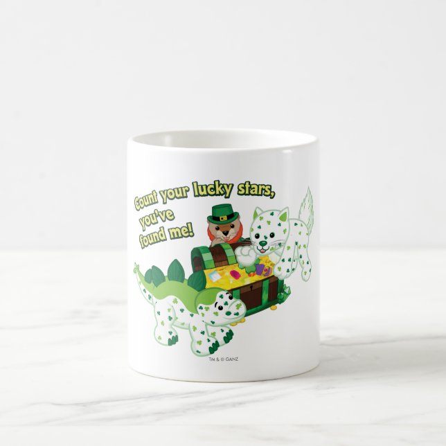Webkinz Leprechaun
Clover Cat
Lucky Dino Coffee Mug (Center)