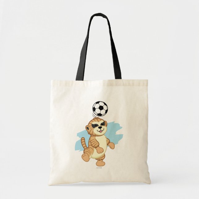 Webkinz | Meerkat Playing Soccer Tote Bag (Front)