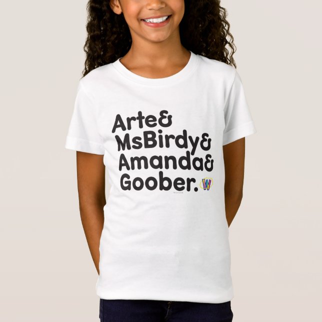 Webkinz Names Design T-Shirt (Front)