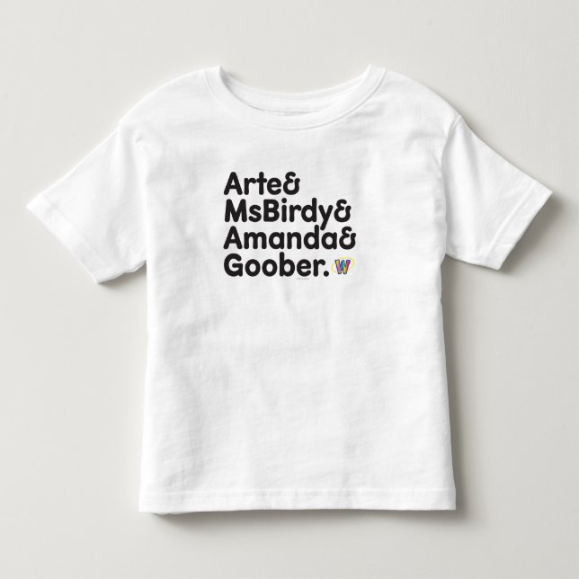 Webkinz Names Design Toddler T-Shirt (Front)