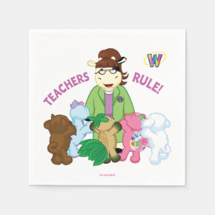 Webkinz: Teachers Rule! Napkin