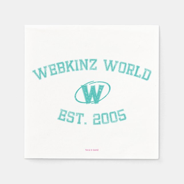 Webkinz World Est. 2005 Napkin (Front)