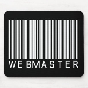 Webmaster Bar Code Mouse Mat