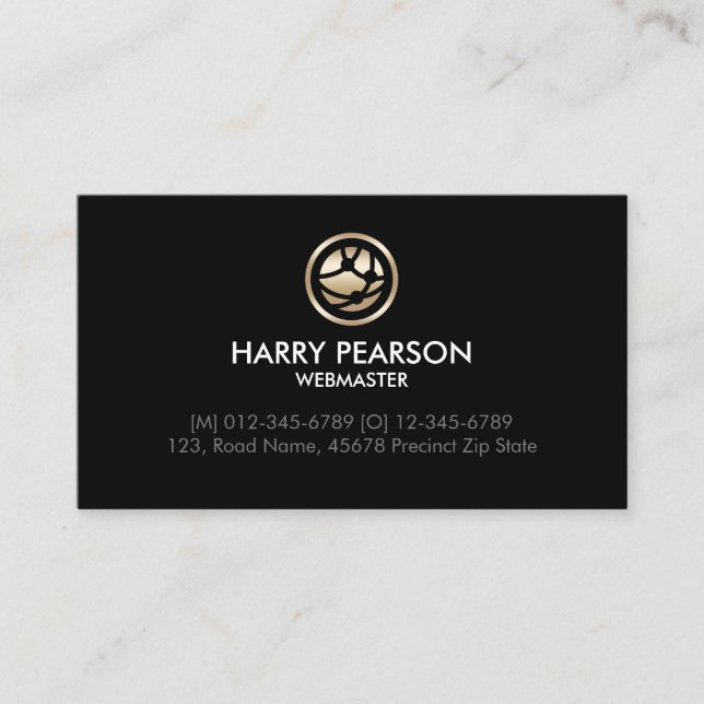 Webmaster Internet Technical Business Card (Front)