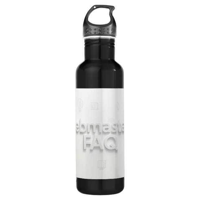 Webmasters FAQ 710 Ml Water Bottle (Front)
