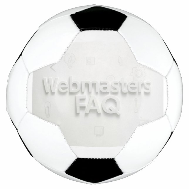 Webmasters FAQ Football (Front)