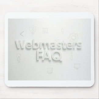 Webmasters FAQ Mouse Mat
