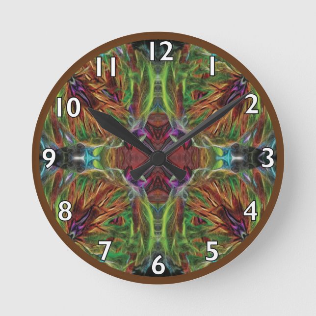 Webs and Weaves Round Clock (Front)