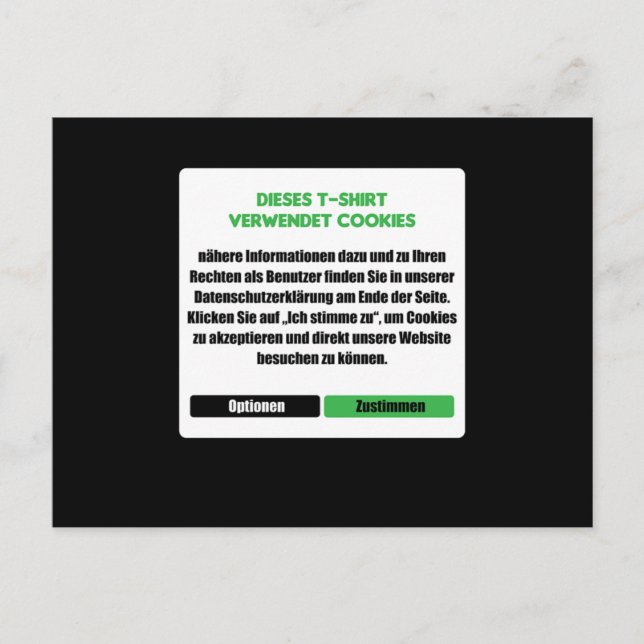 Webseite Cookies Programmer Developer Coder Gift Postcard (Front)