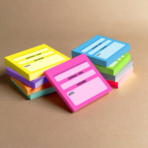 Website Password Post-It Notes (Orange)