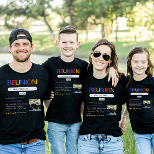 Website Search Result Family Reunion Black T-Shirt