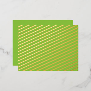 Website with a Green Background and White Border Foil Holiday Postcard
