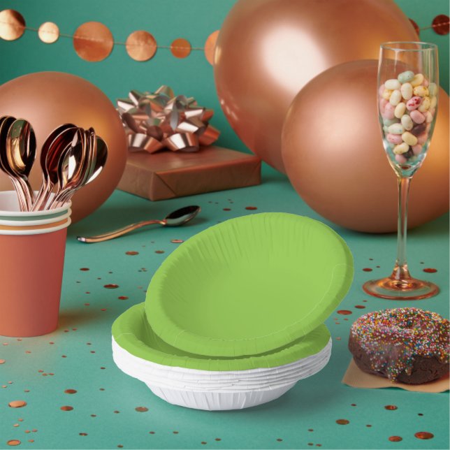 Website with a Green Background and White Border  Paper Plate (Multi)