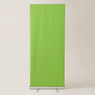 Website with a Green Background and White Border Retractable Banner