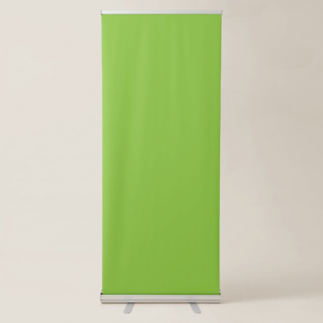 Website with a Green Background and White Border  Retractable Banner (Front)