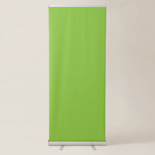 Website with a Green Background and White Border Retractable Banner