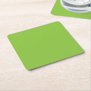 Website with a Green Background and White Border  Square Paper Coaster