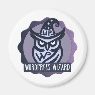 Website Wizard Badge Magnet