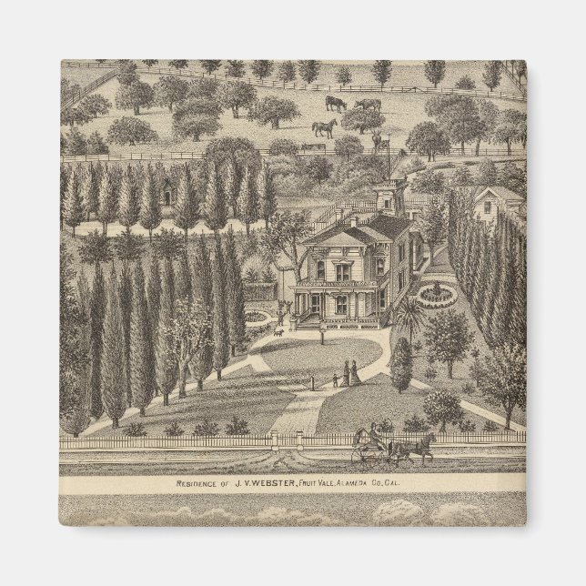 Webster, Badger residences Magnet (Front)