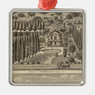 Webster, Badger residences Metal Tree Decoration