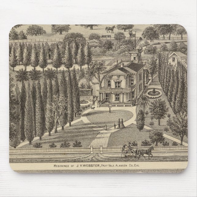 Webster, Badger residences Mouse Mat (Front)