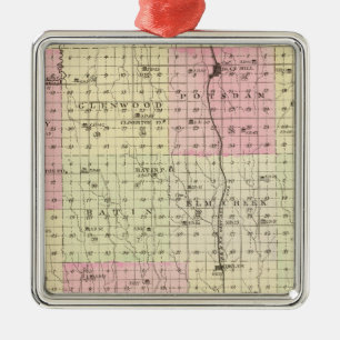 Webster County, Nebraska Metal Tree Decoration