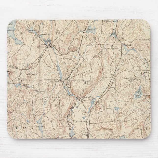 Webster, Massachusetts Mouse Mat (Front)
