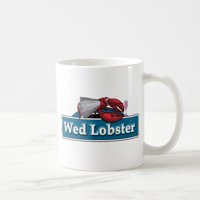 Wed Lobster Coffee Mug (Right)