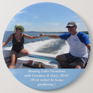 We'd Rather Be Gardening! Sandy & Tom, 2016 6 Cm Round Badge