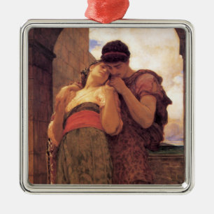 Wedded Bliss (by Frederic Leighton) Metal Tree Decoration