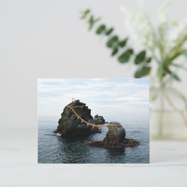 Wedded Rocks of Futami, Japan Postcard (Standing Front)