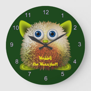 Weddell the Wuzzybutt Kids' Fun Cartoon Clock