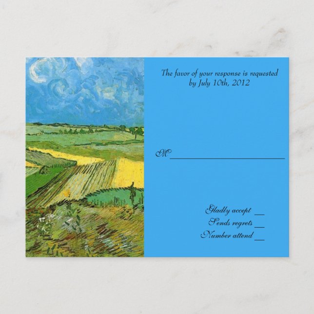 wedding acceptance card (Front)