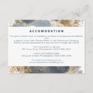 Wedding accomodation enclosure card