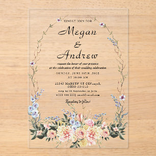 WEDDING Acrylic Invitations