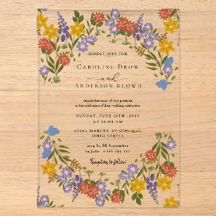 WEDDING Acrylic Invitations