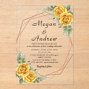 WEDDING Acrylic Invitations