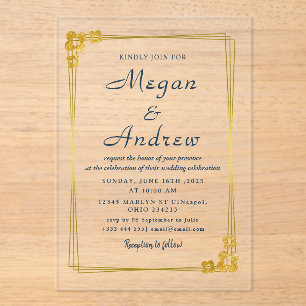 WEDDING Acrylic Invitations