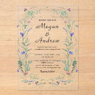 WEDDING Acrylic Invitations