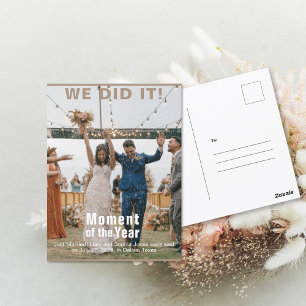 Wedding Add Photo Fun Magazine Cover Postcard