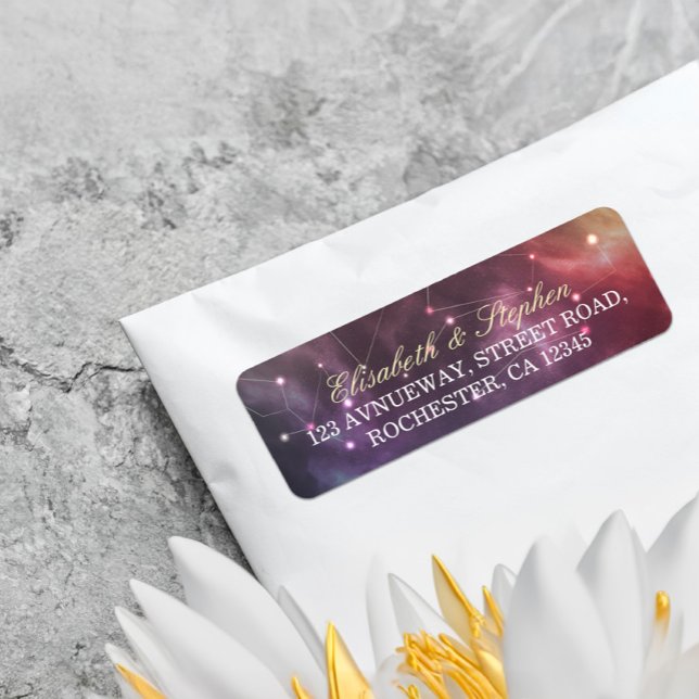 Wedding Address Gorgeous Star Nebula Constellation (Creator Uploaded)